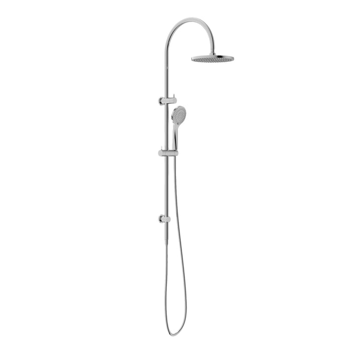 Nero Mecca Twin Shower With Air Shower - Chrome-NR221905bCH-blue-leaf-bathware