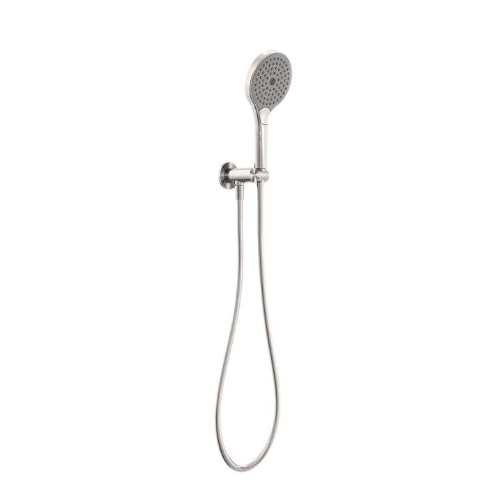 Nero Mecca Shower On Bracket With Air Shower II - Brushed Nickel-NR221905FBN-blue-leaf-bathware