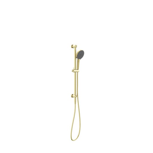 Nero Mecca Shower Rail With Air Shower II - Brushed Gold-NR221905GBG-blue-leaf-bathware