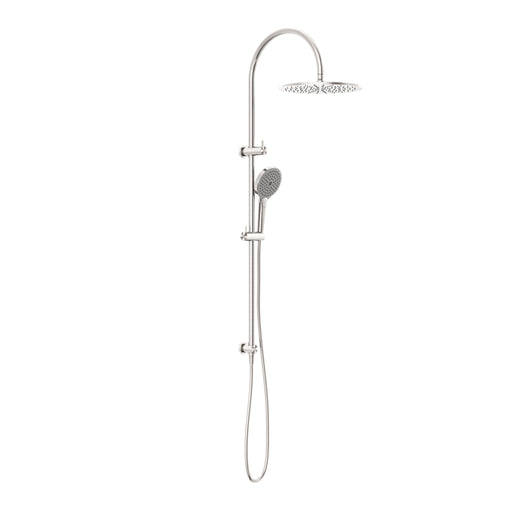 Nero Mecca Twin Shower With Air Shower II - Brushed Nickel-NR221905HBN-blue-leaf-bathware