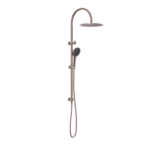 Nero Mecca Twin Shower With Air Shower II - Brushed Bronze-NR221905HBZ-blue-leaf-bathware