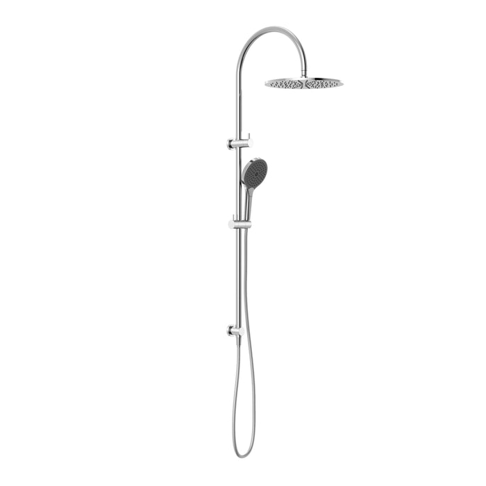 Nero Mecca Twin Shower With Air Shower II - Chrome-NR221905HCH-blue-leaf-bathware