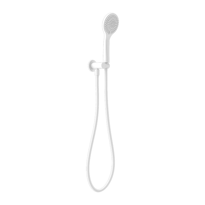 Nero Mecca Shower On Bracket With Air Shower - Matte White-NR221905MW-blue-leaf-bathware