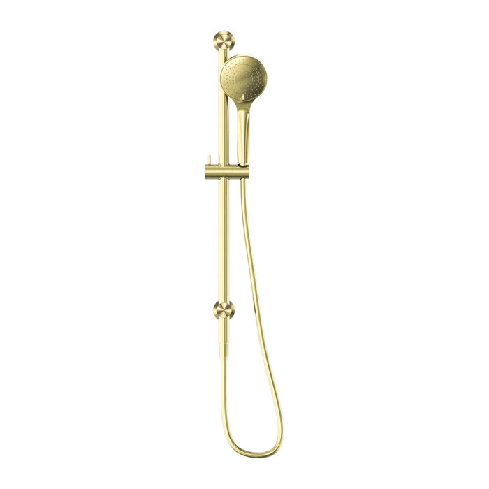 Nero Mecca Shower Rail With Air Shower - Brushed Gold-NR221905aBG-blue-leaf-bathware