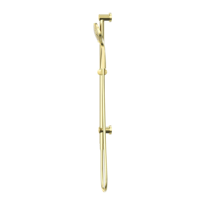 Nero Mecca Shower Rail With Air Shower - Brushed Gold-NR221905aBG-blue-leaf-bathware