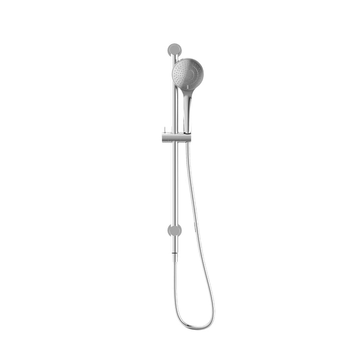 Nero Mecca Shower Rail With Air Shower - Chrome-NR221905aCH-blue-leaf-bathware