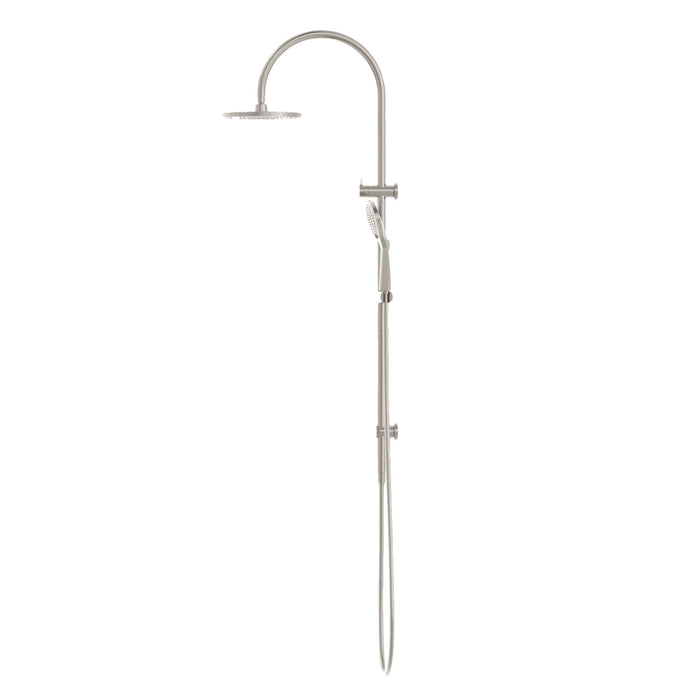 Nero Mecca Twin Shower With Air Shower - Brushed Nickel-NR221905bBN-blue-leaf-bathware