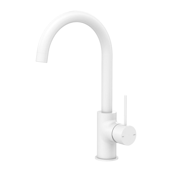 Nero Mecca Kitchen Mixer - Matte White-NR221907MW-blue-leaf-bathware