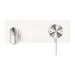 Nero Mecca Wall Basin/Bath Mixer - Brushed Nickel-blue-leaf-bathware