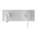 Nero Mecca Wall Basin/Bath Mixer - Matte White-blue-leaf-bathware