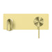 Nero Mecca Wall Basin/Bath Mixer - Brushed Gold-blue-leaf-bathware