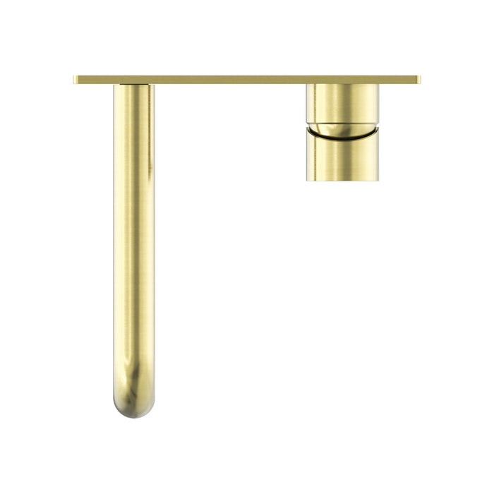 Nero Mecca Wall Basin/Bath Mixer - Brushed Gold-blue-leaf-bathware