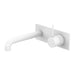 Nero Mecca Wall Basin/Bath Mixer Handle Up - Matte White-blue-leaf-bathware