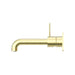 Nero Mecca Wall Basin/Bath Mixer Handle Up - Brushed Gold-blue-leaf-bathware