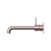 Nero Mecca Wall Basin/Bath Mixer Handle Up - Brushed Bronze-blue-leaf-bathware