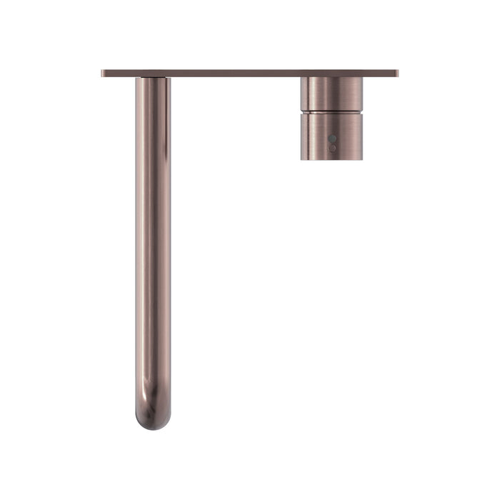 Nero Mecca Wall Basin/Bath Mixer Handle Up - Brushed Bronze-blue-leaf-bathware