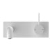 Nero Mecca Wall Basin/Bath Mixer Handle Up - Matte White-blue-leaf-bathware