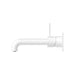 Nero Mecca Wall Basin/Bath Mixer Handle Up - Matte White-blue-leaf-bathware