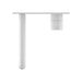 Nero Mecca Wall Basin/Bath Mixer Handle Up - Matte White-blue-leaf-bathware