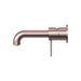 Nero Mecca Wall Basin/Bath Mixer Separate Back Plate - Brushed Bronze-blue-leaf-bathware