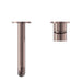 Nero Mecca Wall Basin/Bath Mixer Separate Back Plate - Brushed Bronze-blue-leaf-bathware