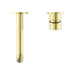 Nero Mecca Wall Basin/Bath Mixer Separate Back Plate - Brushed Gold-blue-leaf-bathware