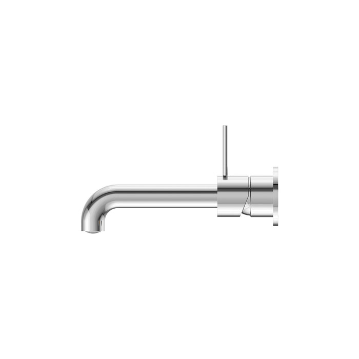 Nero Mecca Wall Basin/Bath Mixer Separate Back Plate Handle Up - Chrome-blue-leaf-bathware