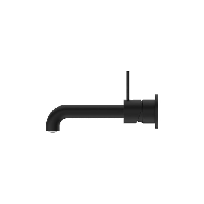 Nero Mecca Wall Basin/Bath Mixer Separate Back Plate Handle Up - Matte Black-blue-leaf-bathware