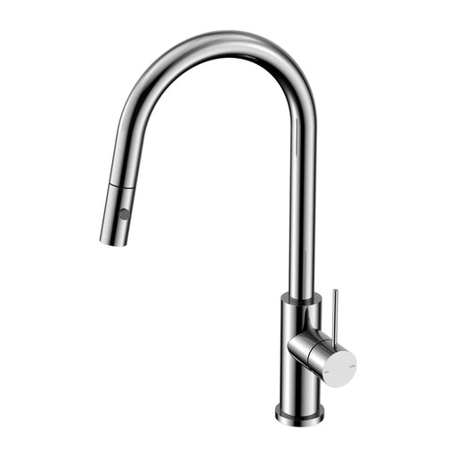 Nero Mecca Pull Out Sink Mixer With Vegie Spray Function - Chrome-NR221908CH-blue-leaf-bathware