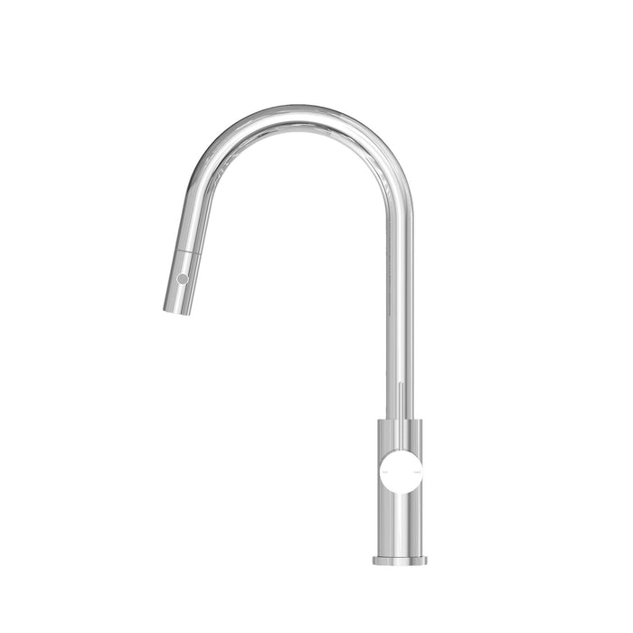 Nero Mecca Pull Out Sink Mixer With Vegie Spray Function - Chrome-NR221908CH-blue-leaf-bathware