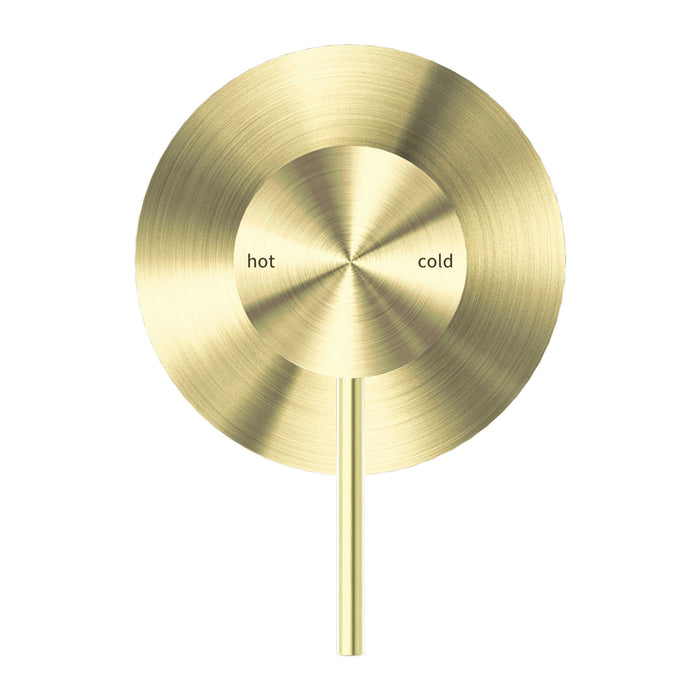 Nero Mecca Shower Mixer 80mm Plate - Brushed Gold-NR221911BG-blue-leaf-bathware