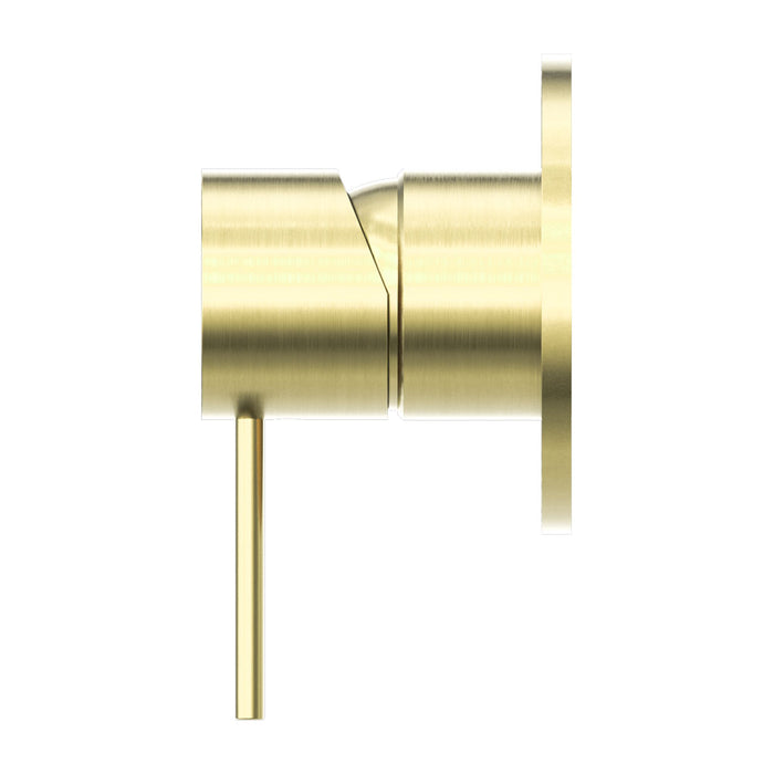 Nero Mecca Shower Mixer 80mm Plate - Brushed Gold-NR221911BG-blue-leaf-bathware