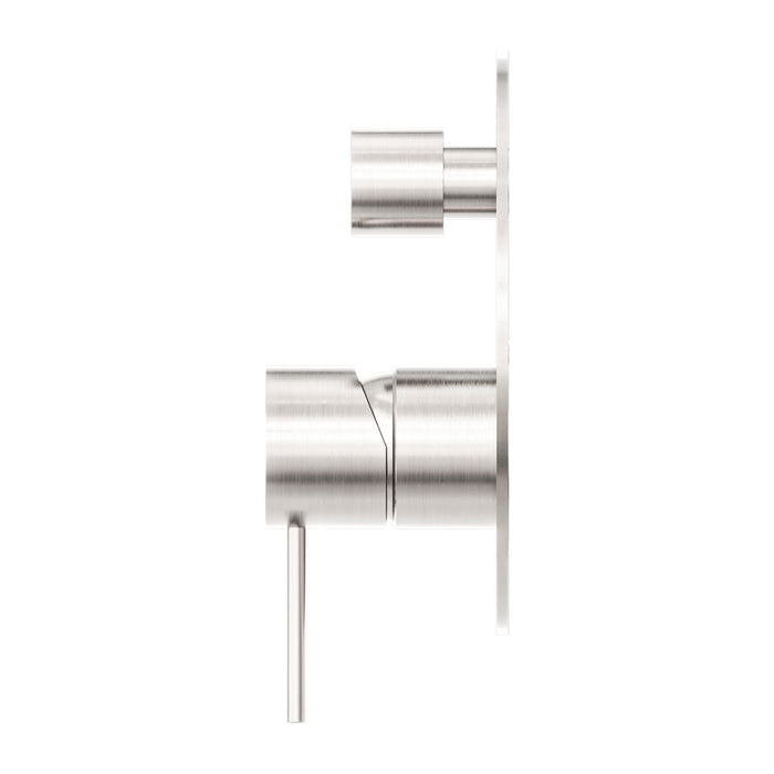 Nero Mecca Shower Mixer With Diverter - Brushed Nickel-NR221911aBN-blue-leaf-bathware