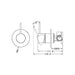 Nero Mecca Shower Mixer Handle Up 80mm Plate - Chrome-NR221911bCH-blue-leaf-bathware