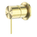 Nero Mecca Shower Mixer 60mm Plate - Brushed Gold-NR221911hBG-blue-leaf-bathware