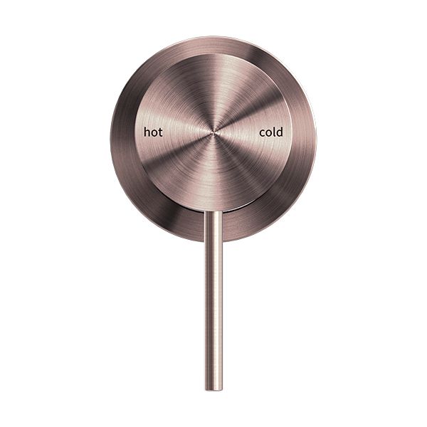 Nero Mecca Shower Mixer 60mm Plate - Brushed Bronze-NR221911hBZ-blue-leaf-bathware