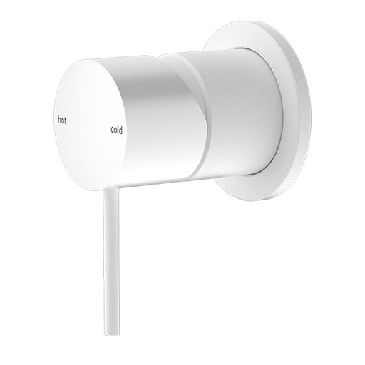 Nero Mecca Shower Mixer 60mm Plate - Matte White-NR221911hMW-blue-leaf-bathware