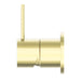 Nero Mecca Shower Mixer 60mm Handle Up Plate - Brushed Gold-NR221911jBG-blue-leaf-bathware