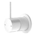 Nero Mecca Shower Mixer 60mm Handle Up Plate - Matte White-NR221911jMW-blue-leaf-bathware