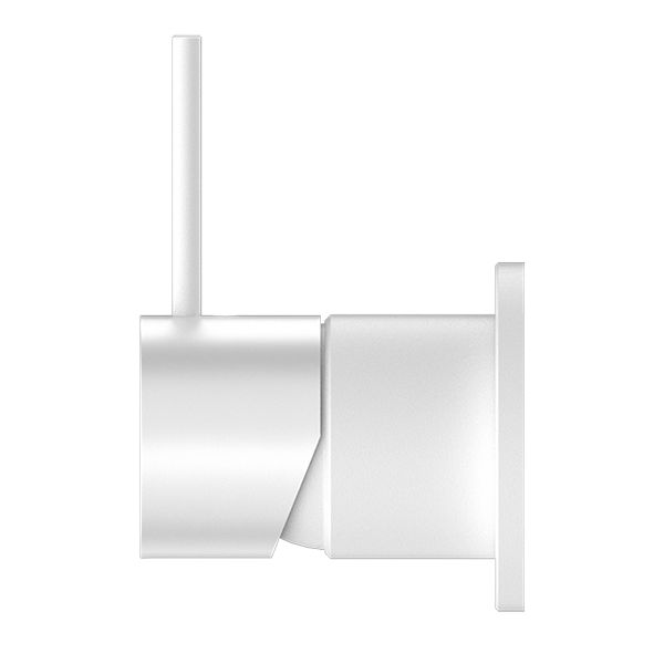 Nero Mecca Shower Mixer 60mm Handle Up Plate - Matte White-NR221911jMW-blue-leaf-bathware