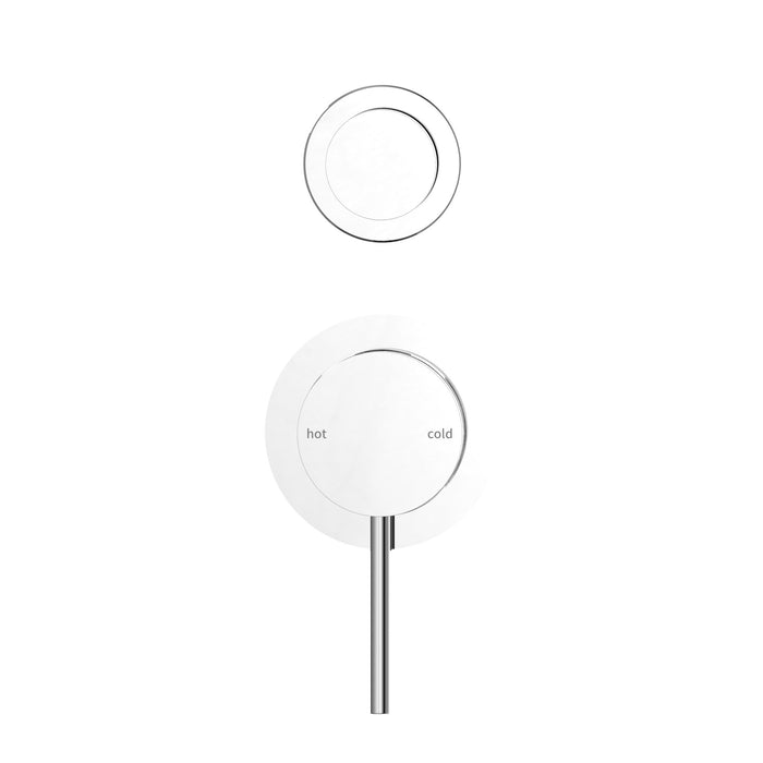 Nero Mecca Shower Mixer With Diverter Separate Back Plate - Chrome-NR221911sCH-blue-leaf-bathware