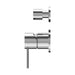 Nero Mecca Shower Mixer With Diverter Separate Back Plate - Chrome-NR221911sCH-blue-leaf-bathware