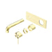 Nero Mecca Wall Basin/Bath Mixer (Trim Kit Only) - Brushed Gold-blue-leaf-bathware