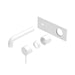 Nero Mecca Wall Basin/Bath Mixer (Trim Kit Only) - Matte White-blue-leaf-bathware