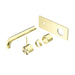 Nero Mecca Wall Basin/Bath Mixer Handle Up (Trim Kit Only) - Brushed Gold-blue-leaf-bathware