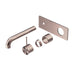 Nero Mecca Wall Basin/Bath Mixer Handle Up (Trim Kit Only) - Brushed Bronze-blue-leaf-bathware