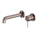 Nero Mecca Wall Basin/Bath Mixer Separate Back Plate - Brushed Bronze-blue-leaf-bathware