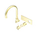 Nero Mecca Wall Basin/Bath Mixer Swivel Spout Handle Up (Trim Kit Only) - Brushed Gold-NR221910pTBG-blue-leaf-bathware