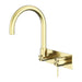 Nero Mecca Wall Basin/Bath Mixer Swivel Spout - Brushed Gold-NR221910qBG-blue-leaf-bathware