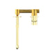 Nero Mecca Wall Basin/Bath Mixer Swivel Spout 225mm - Brushed Gold-NR221910RBG-blue-leaf-bathware